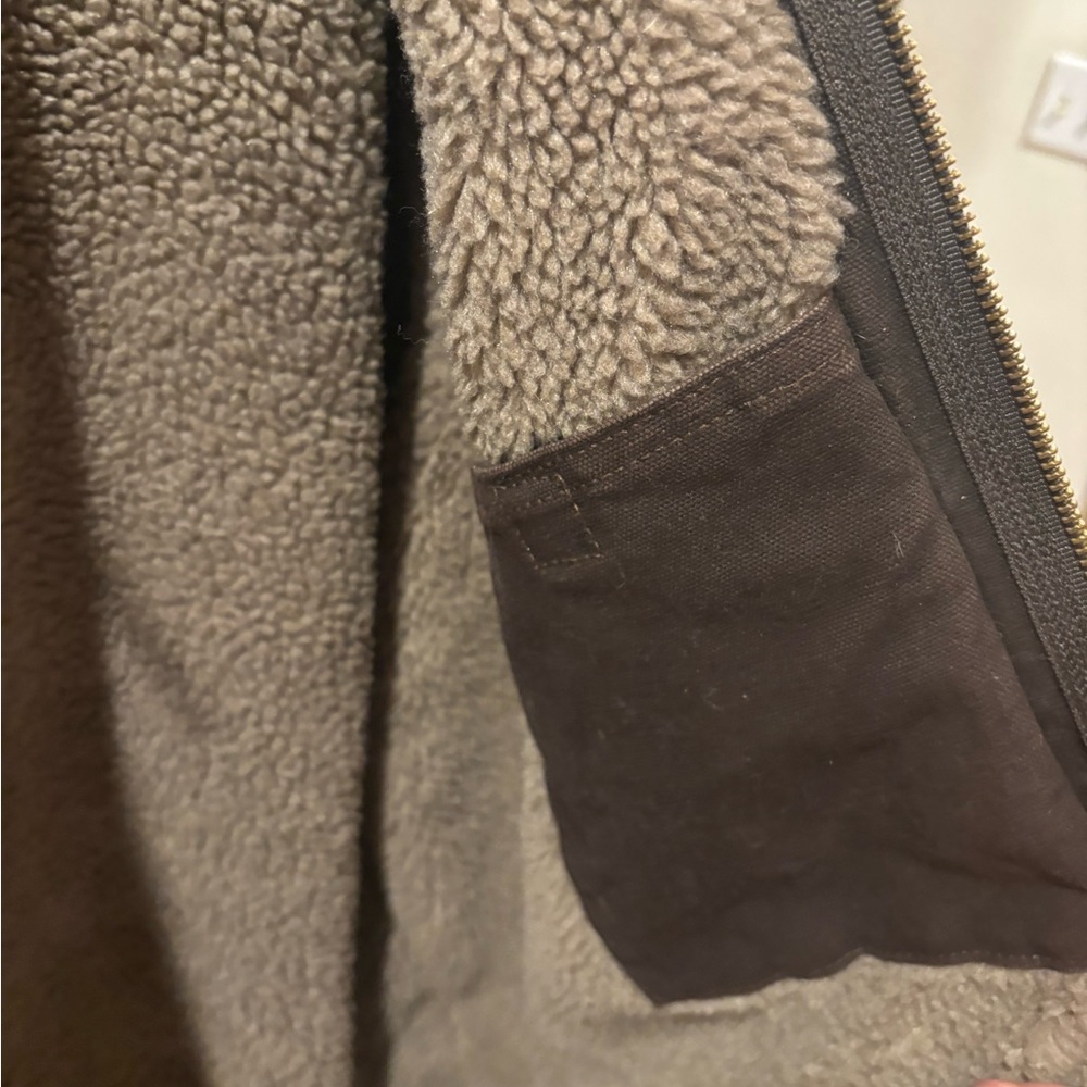 MEN'S SHERPA-LINED JACKET - RELAXED FIT - WASHED DUCK - 3 WARMEST RATING - Picture 5 of 6